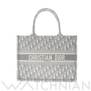 Dior Book Tote Gray Oblique Embroidery Canvas Bag